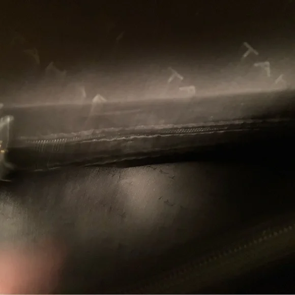 TAHARI Tahiti Flap Satchel Glamper Black Career Office Handbag - Picture 6 of 7